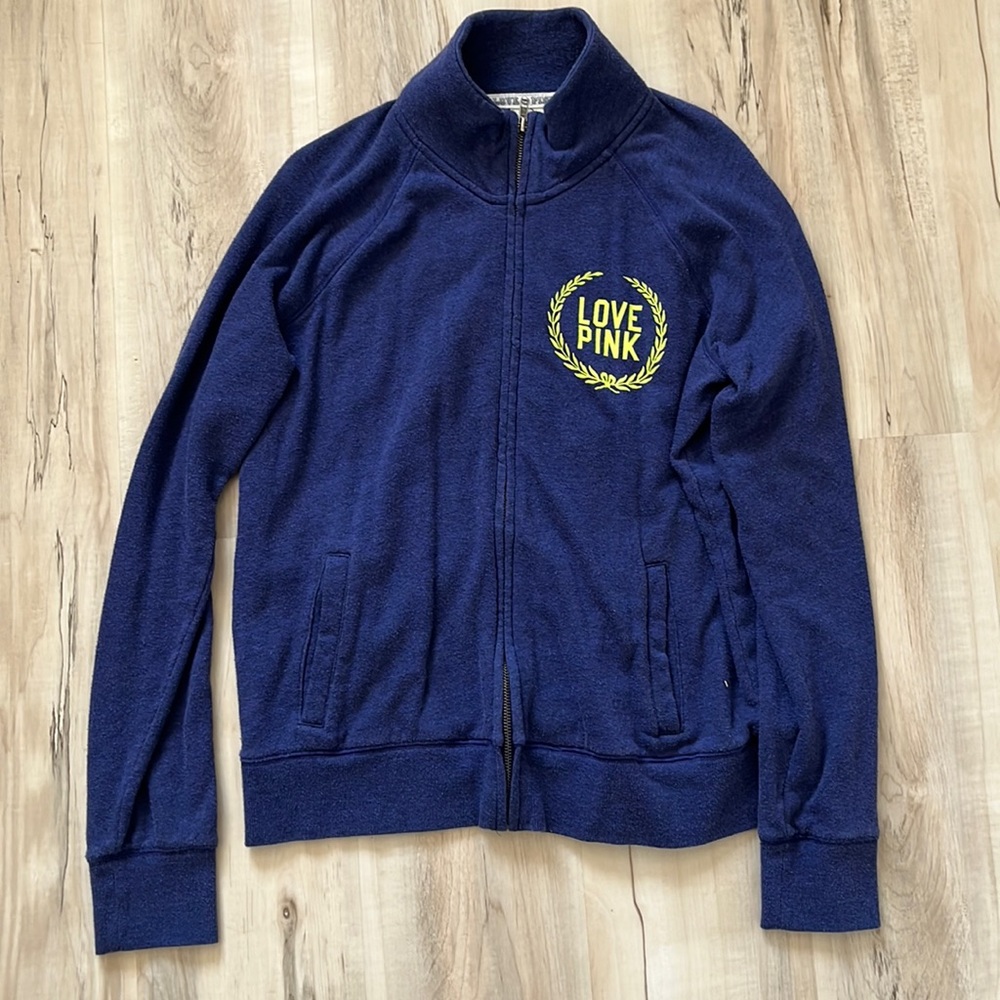 Vs Pink Zip Sweatshirt